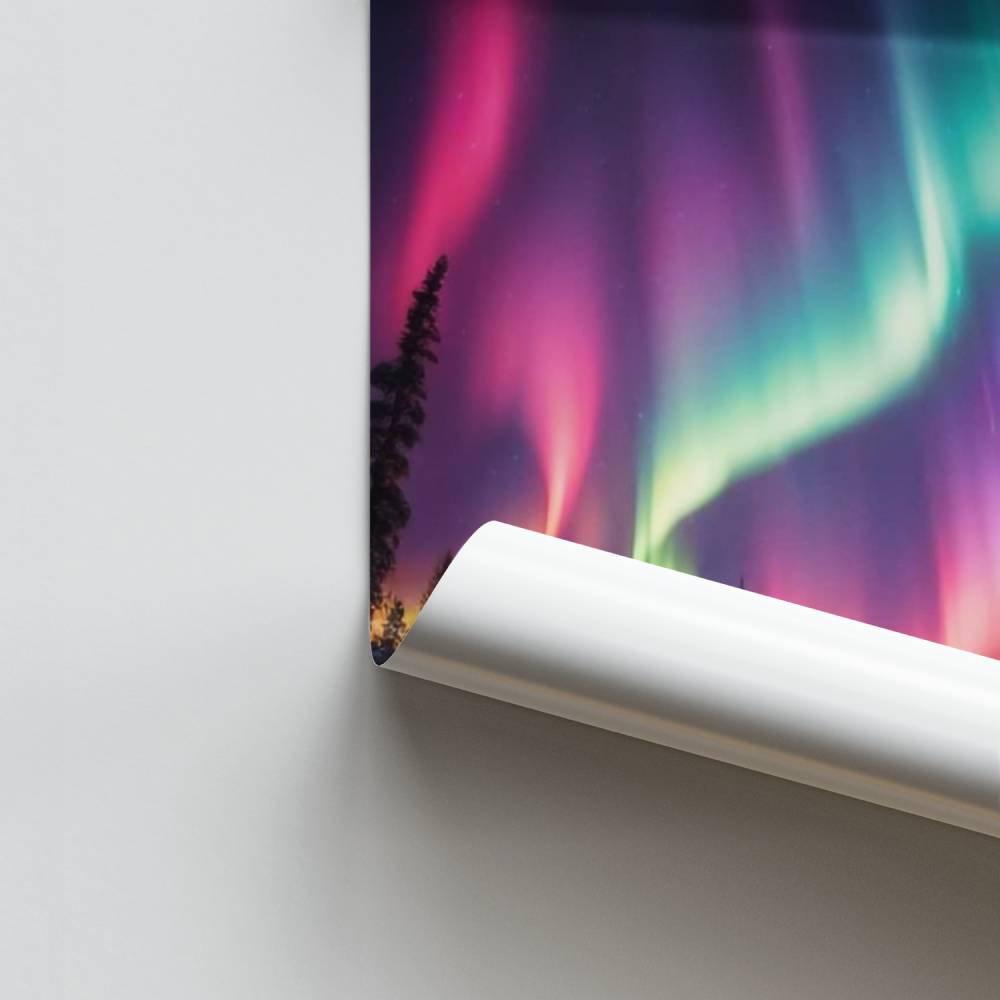 Poster Colori dell'aurora boreale