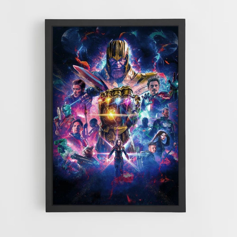 Poster Il guanto di sfida di Thanos dei Vendicatori