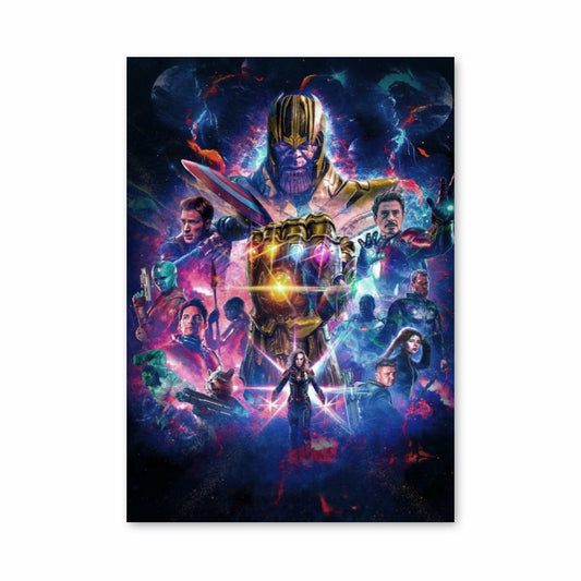 Poster Il guanto di sfida di Thanos dei Vendicatori