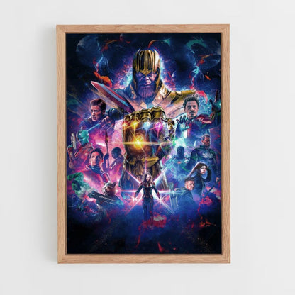 Poster Il guanto di sfida di Thanos dei Vendicatori