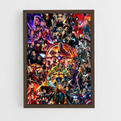 avengers-5 cadre Bois foncé