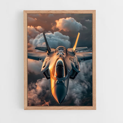 avion-de-chasse-1 cadre Bois clair