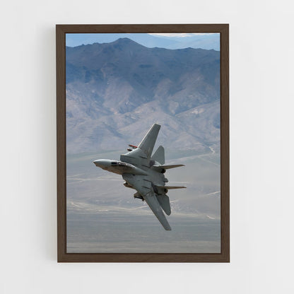 avion-de-chasse-10 cadre Bois foncé