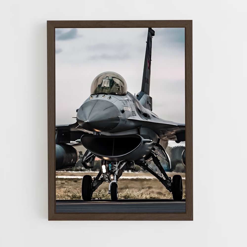 avion-de-chasse-2 cadre Bois foncé