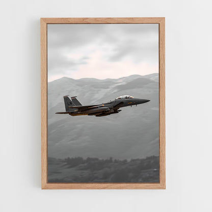 avion-de-chasse-4 cadre Bois clair
