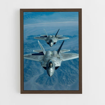 avion-de-chasse-7 cadre Bois foncé