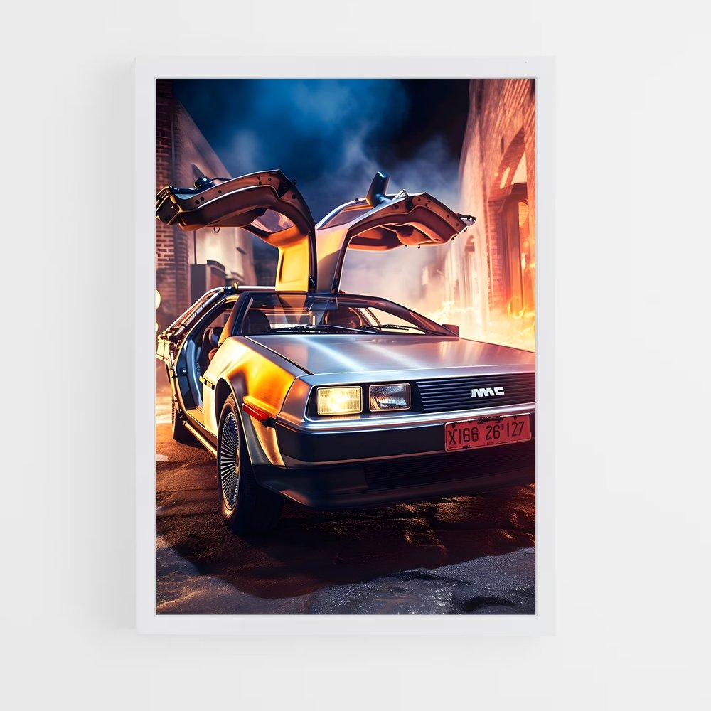 back-to-the-future-9 cadre Blanc