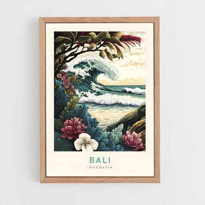 bali-3 cadre Bois clair
