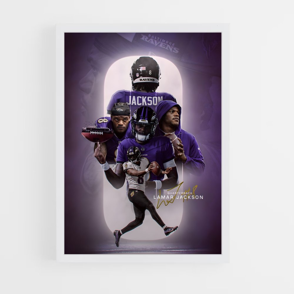 baltimore-ravens-11 cadre Blanc