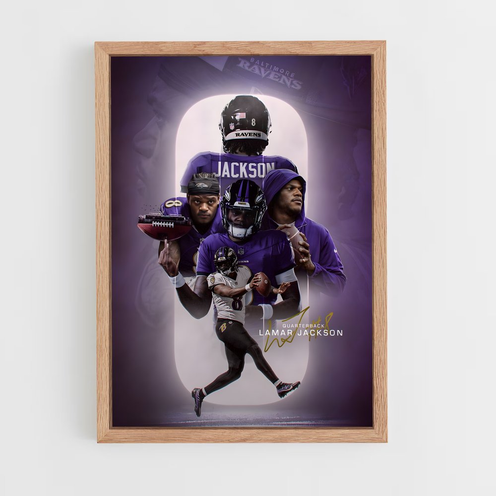 baltimore-ravens-11 cadre Bois clair