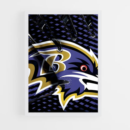 baltimore-ravens-16 cadre Blanc