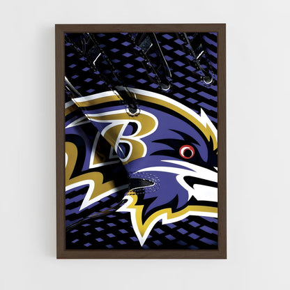 baltimore-ravens-16 cadre Bois foncé