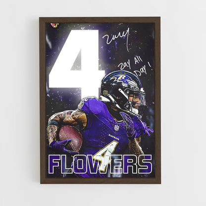 baltimore-ravens-2 cadre Bois foncé