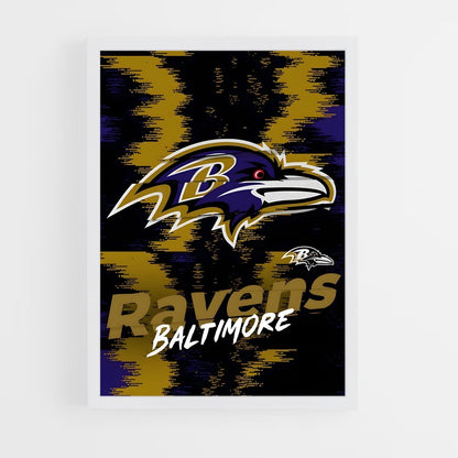 baltimore-ravens-21 cadre Blanc