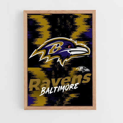 baltimore-ravens-21 cadre Bois clair