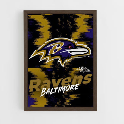 baltimore-ravens-21 cadre Bois foncé
