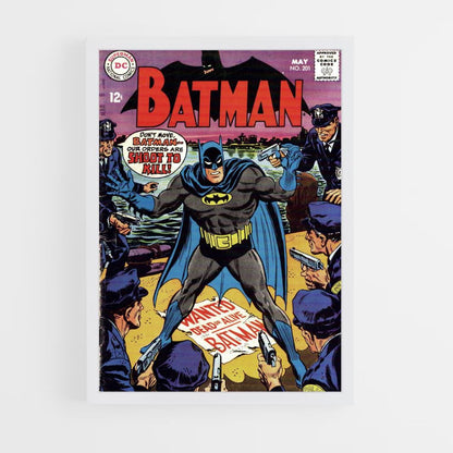 Poster Batman contro la polizia