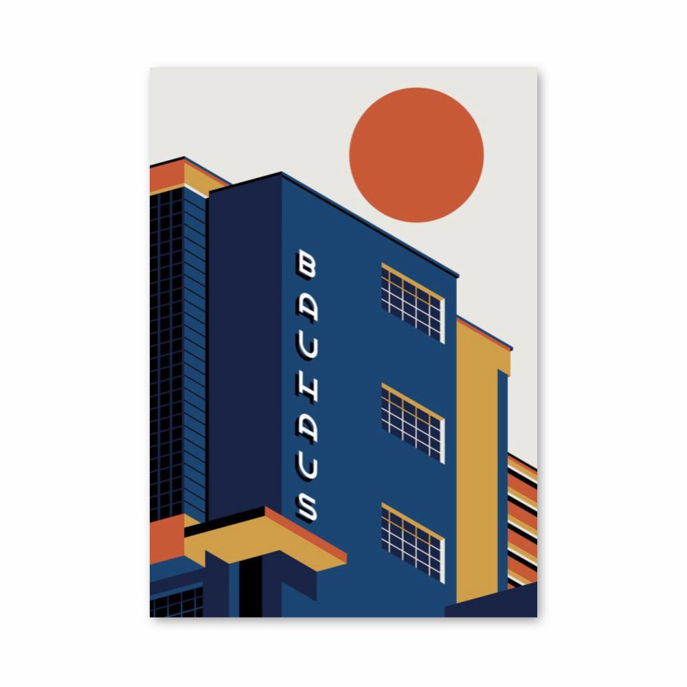 Poster Edificio Bauhaus