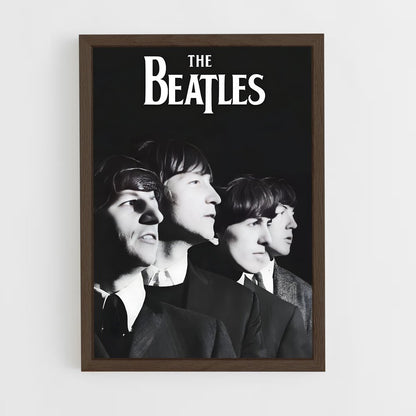 beatles-4 cadre Bois foncé