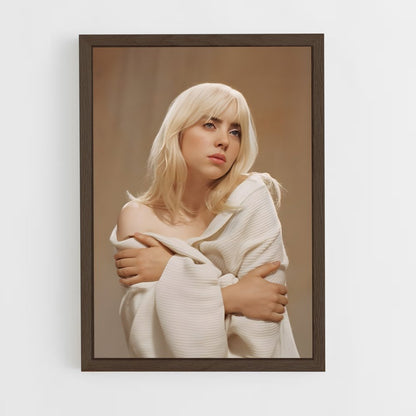 billie-eilish-4 cadre Bois foncé