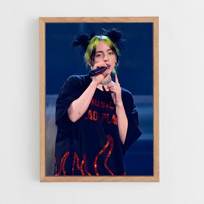 billie-eilish-5 cadre Bois clair
