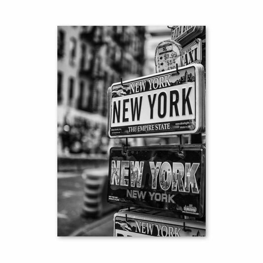 Poster New York in bianco e nero