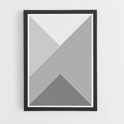 Poster scandinavo in bianco e nero