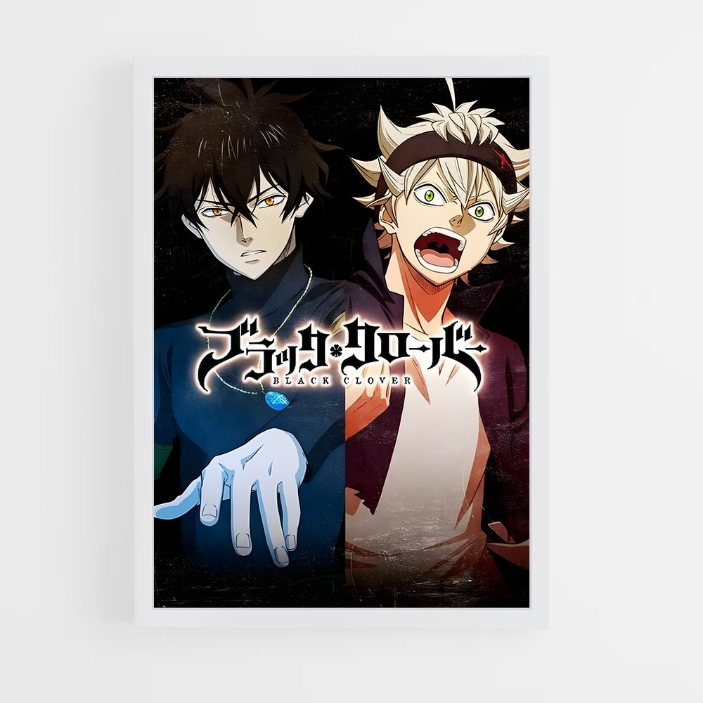 black-clover-1 cadre Blanc