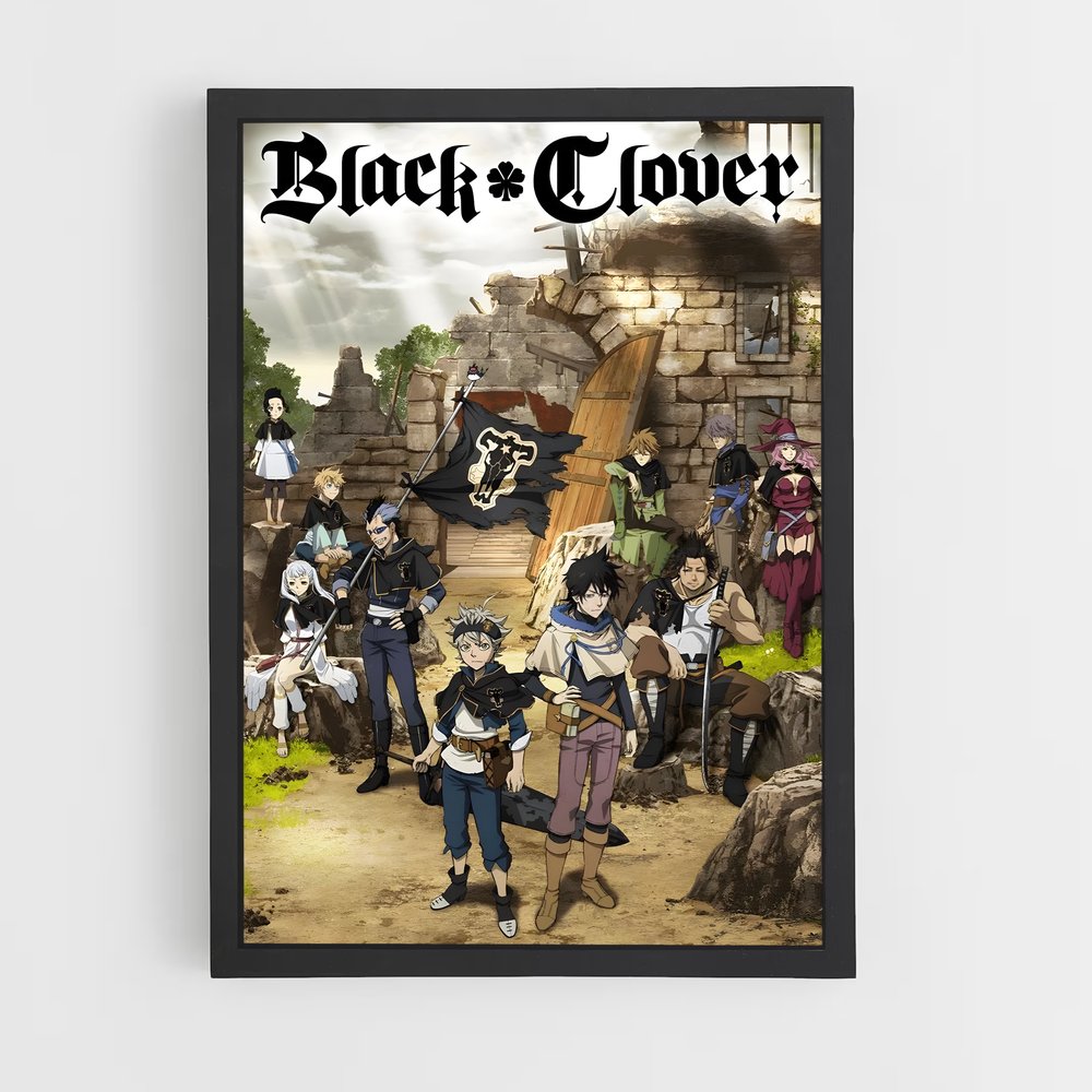 black-clover-3 cadre Noir