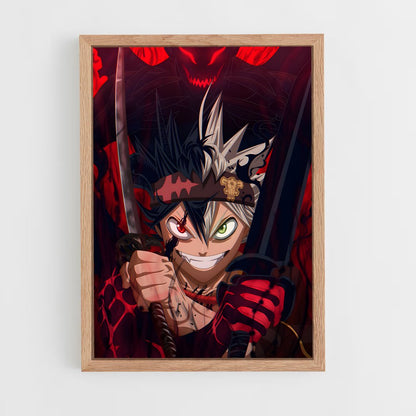 black-clover-8 cadre Bois clair