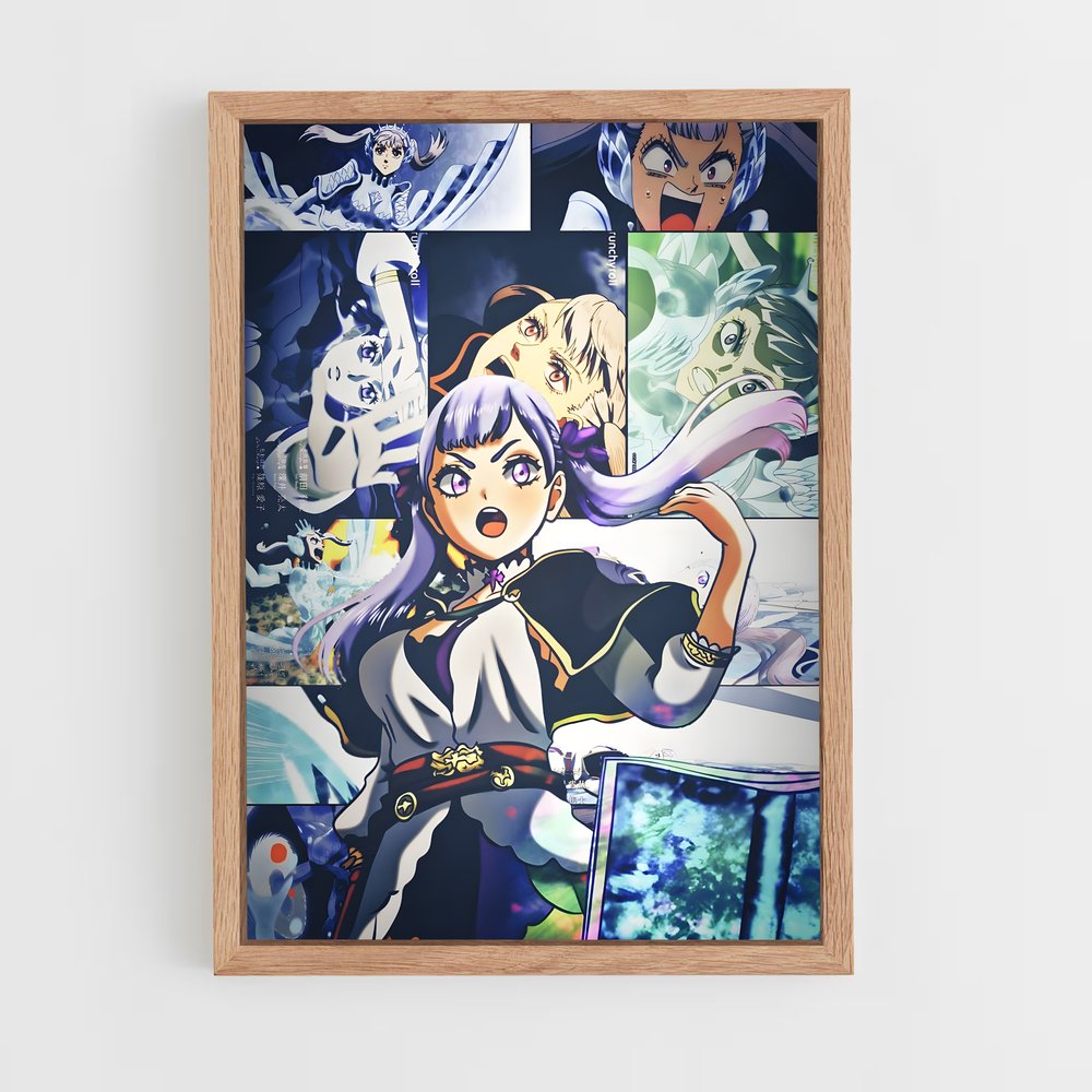 black-clover-9 cadre Bois clair