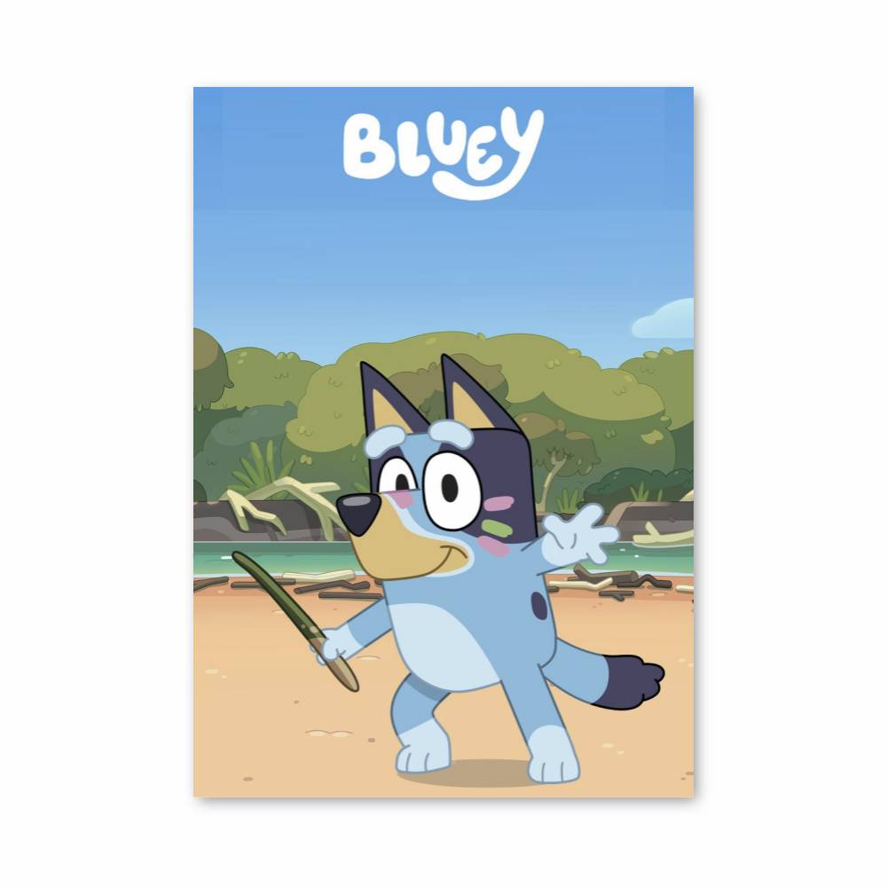 Poster Bluey Plage