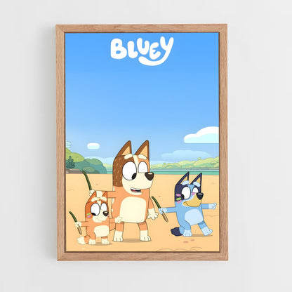 bluey-11 cadre Bois clair