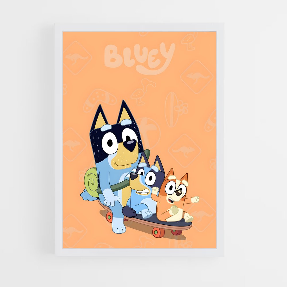 bluey-20 cadre Blanc