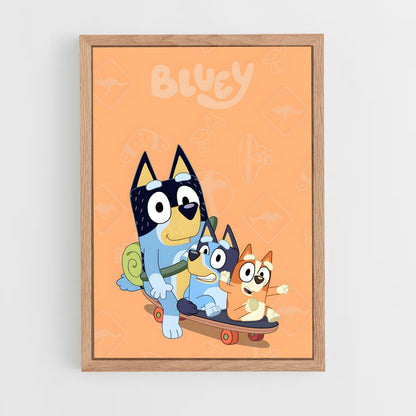 bluey-20 cadre Bois clair