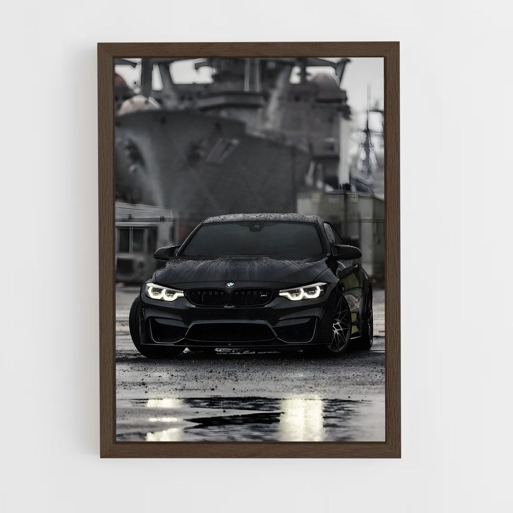 bmw-1 cadre Bois foncé