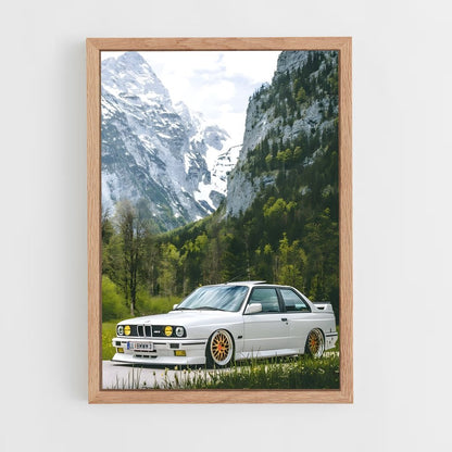 bmw-6 cadre Bois clair
