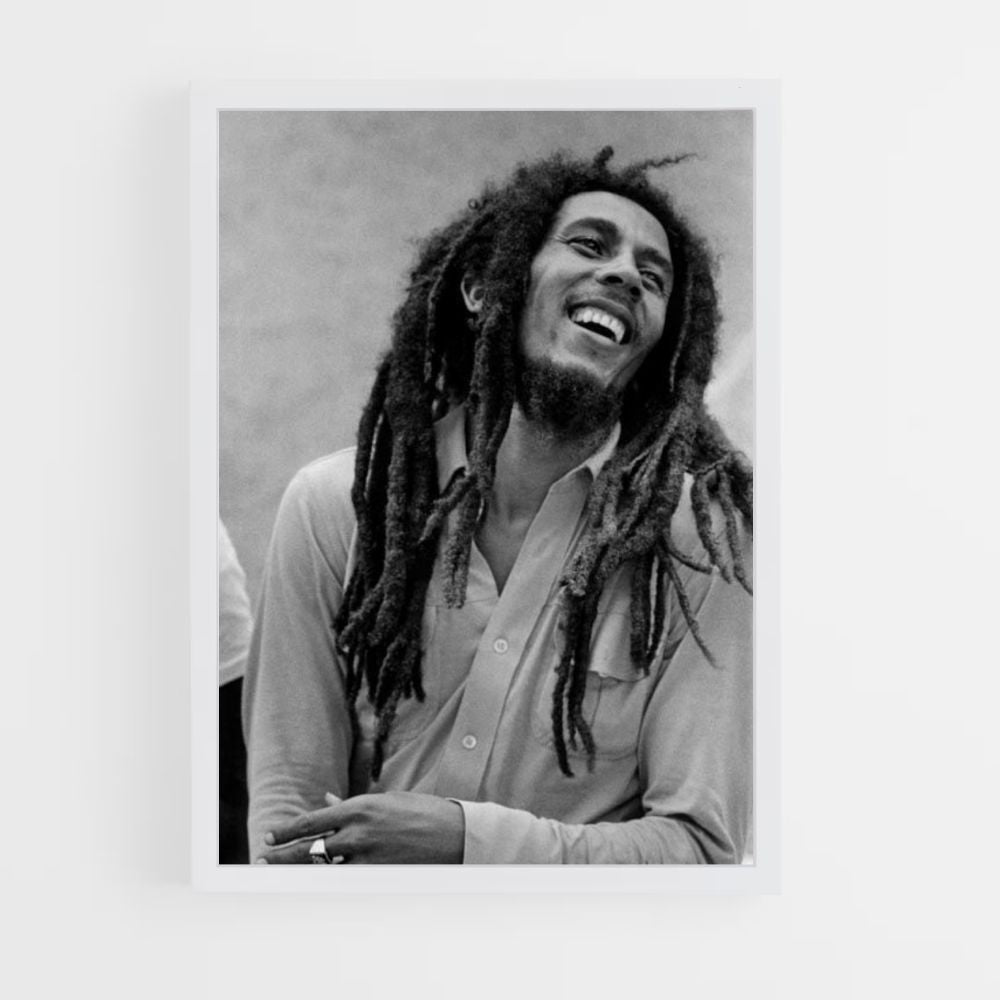 Poster Bob Marley che ride