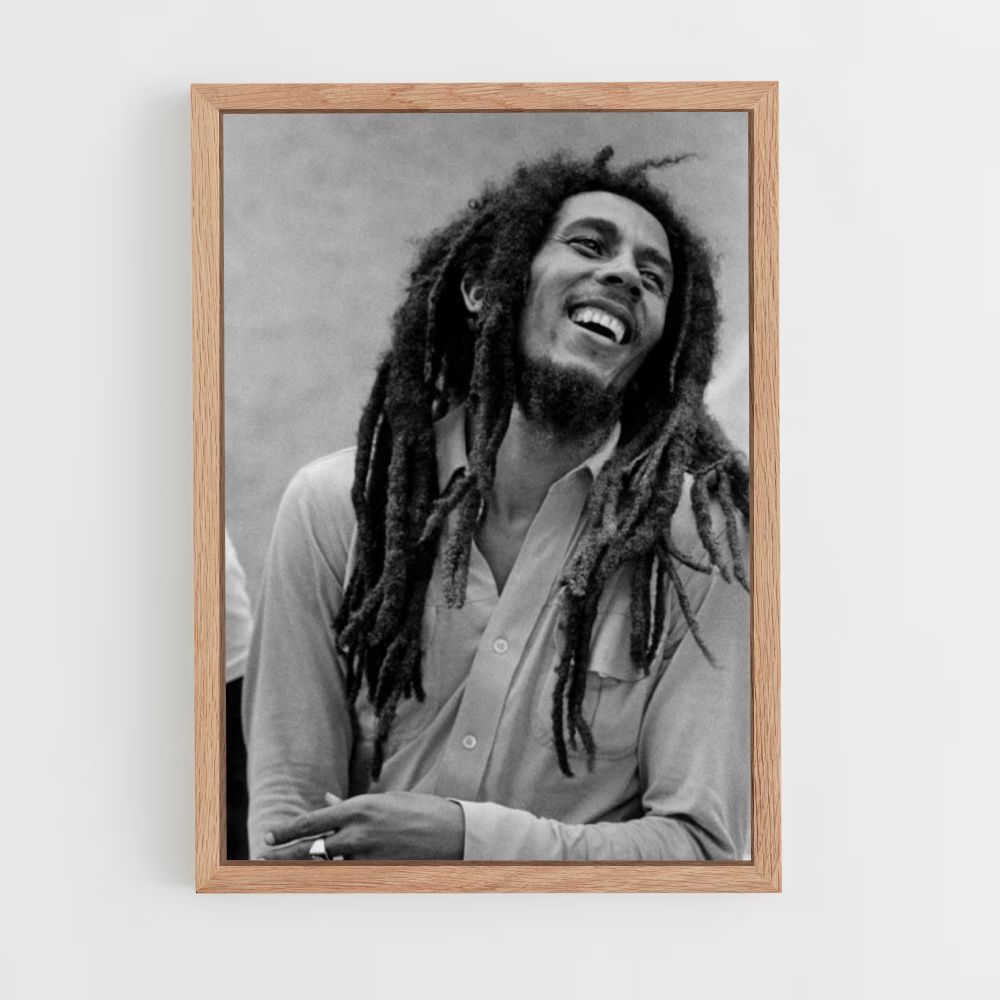 Poster Bob Marley che ride