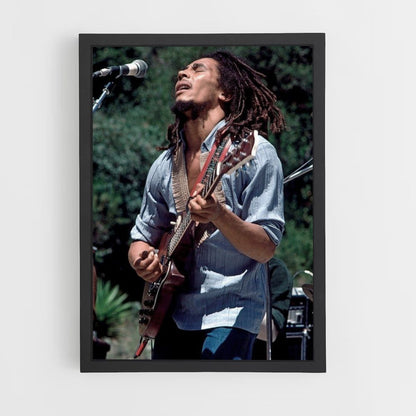 Poster Bob Marley canta