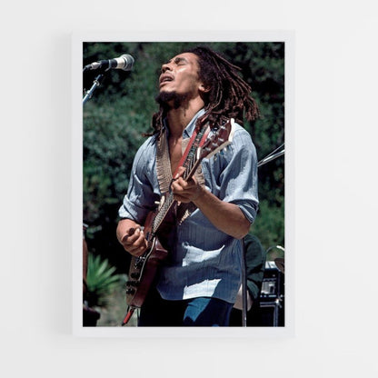 Poster Bob Marley canta