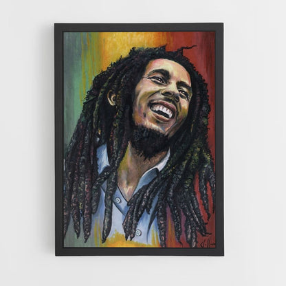 Poster Bob Marley Verde Giallo Rosso