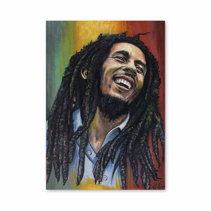 Poster Bob Marley Verde Giallo Rosso