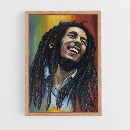 Poster Bob Marley Verde Giallo Rosso