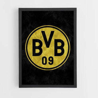 Poster con logo del Borussia Dortmund