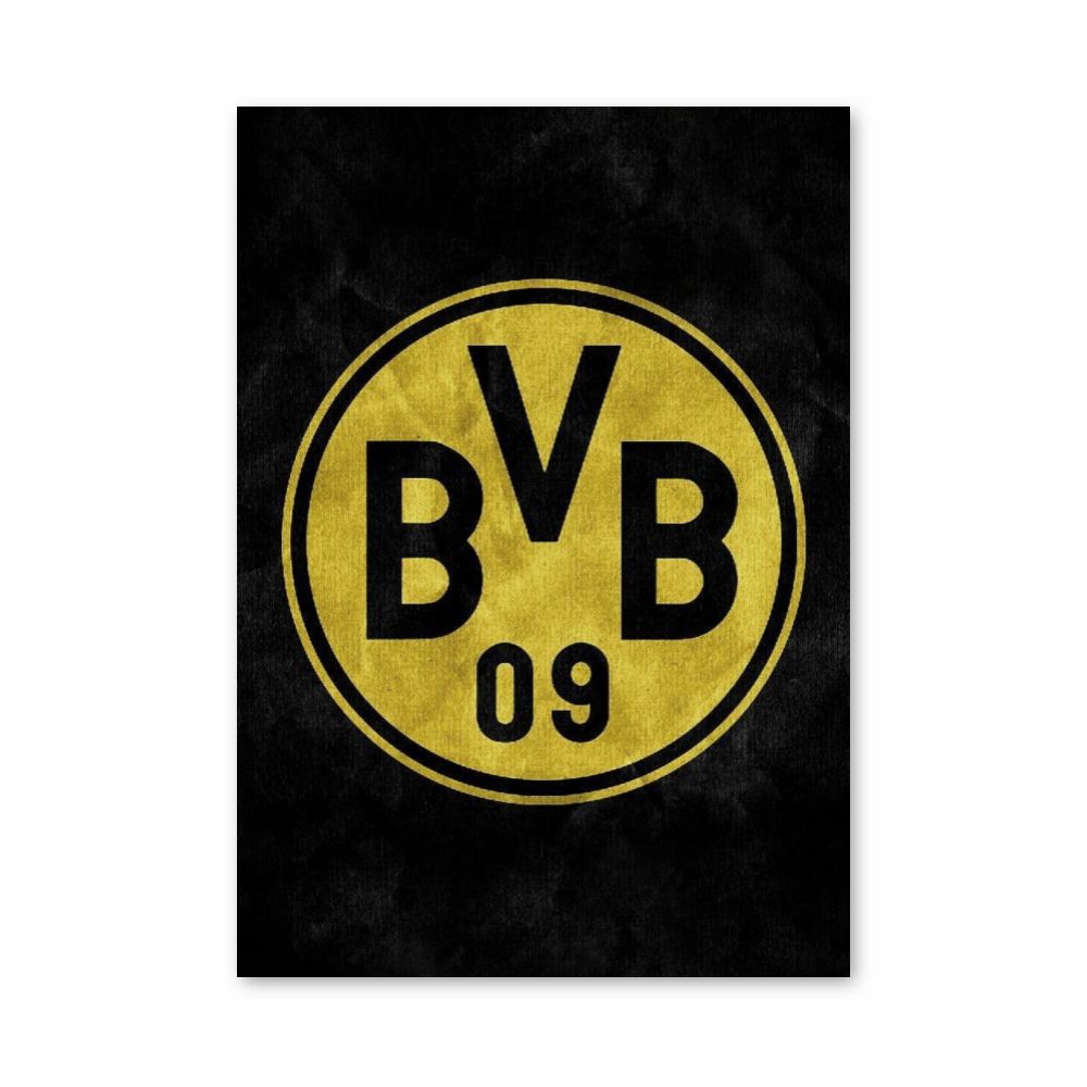 Poster con logo del Borussia Dortmund