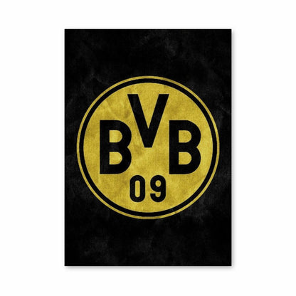 Poster con logo del Borussia Dortmund