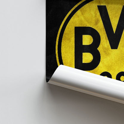 Poster con logo del Borussia Dortmund