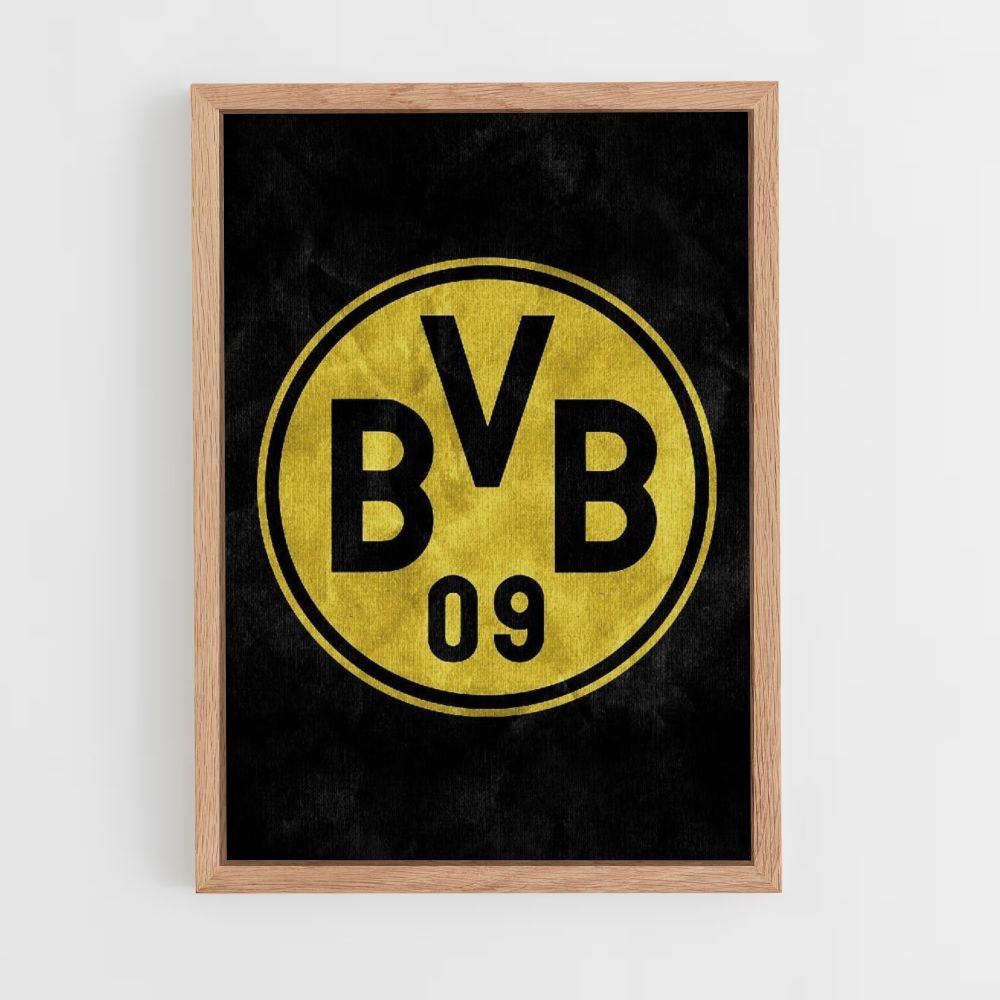 Poster con logo del Borussia Dortmund