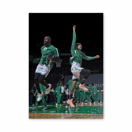 Poster di salto dei Boston Celtics